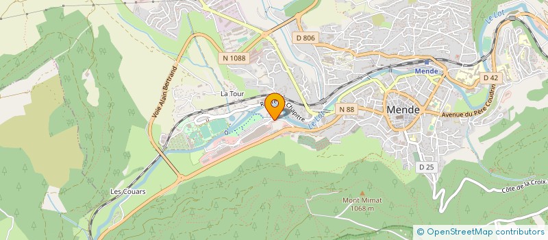 localisation de l'entreprise O SURGELES  MENDE