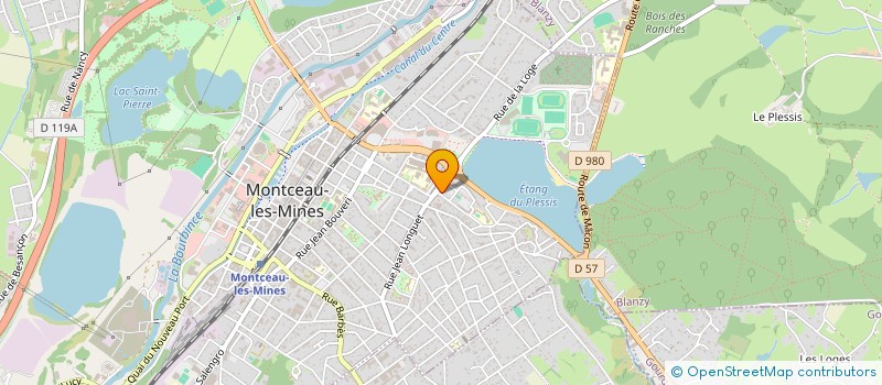 localisation de l'entreprise O.T BAT à MONTCEAU-LES-MINES
