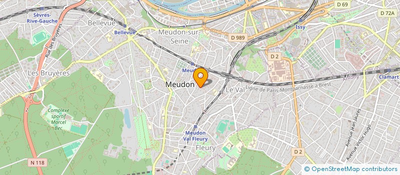 localisation de l'entreprise O.T.H à MEUDON