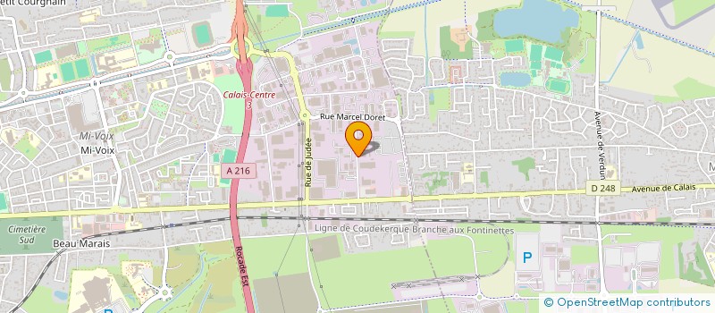 localisation de l'entreprise O.T.I.M.E.  CALAIS