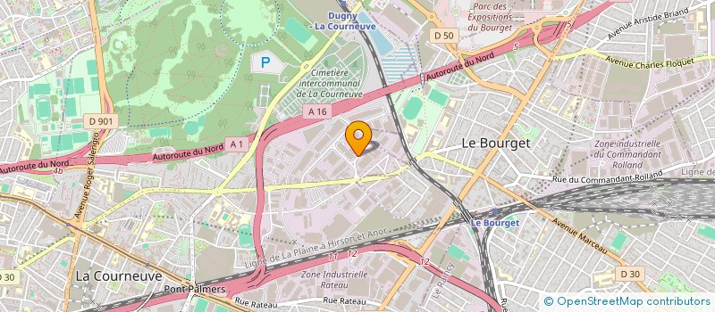 localisation de l'entreprise O.T.S à LA COURNEUVE