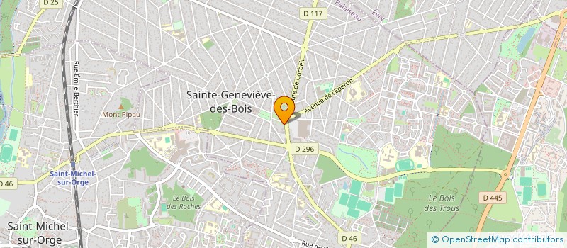 localisation de l'entreprise O.T. SYNDICAT D'INITIATIVE à SAINTE-GENEVIEVE-DES-BOIS
