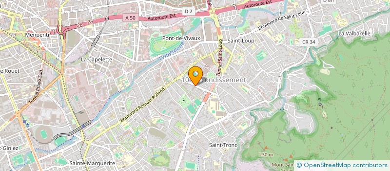 localisation de l'entreprise O'TAXI à MARSEILLE