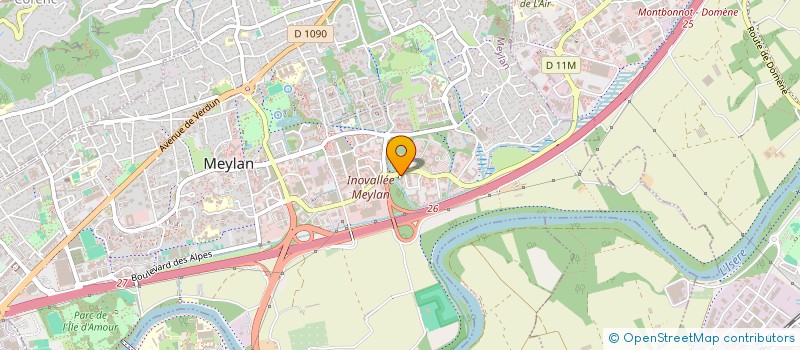 localisation de l'entreprise O-TECHNO à MEYLAN