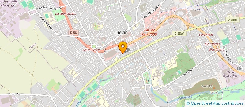 localisation de l'entreprise O TEMPS DES FLEURS LIEVIN à LIEVIN