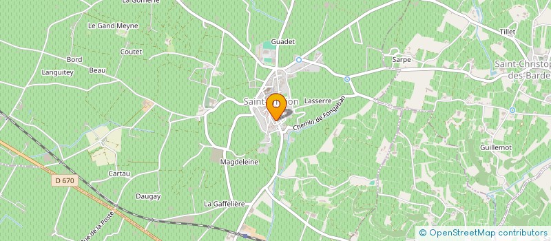 localisation de l'entreprise O TERRA VINUM  SAINT-EMILION