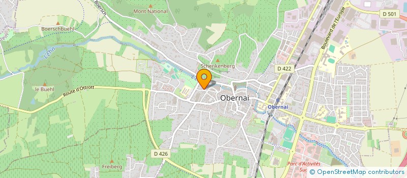localisation de l'entreprise O THEATRE LES JEUNES à OBERNAI