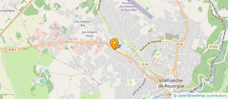 localisation de l'entreprise O'TISANIMO  VILLEFRANCHE-DE-ROUERGUE