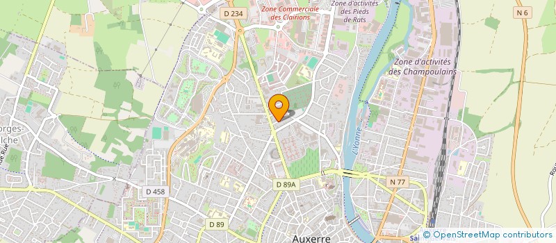 localisation de l'entreprise O'TOMOBILE à AUXERRE