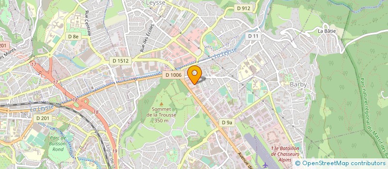 localisation de l'entreprise O'TOP à LA RAVOIRE