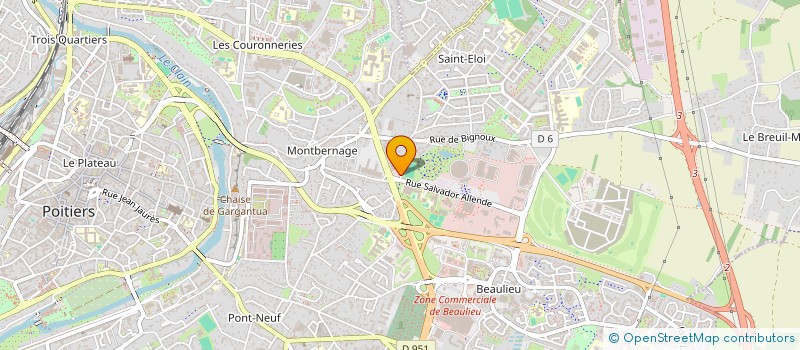 localisation de l'entreprise O' TOURS DU CHOCOLAT II  POITIERS