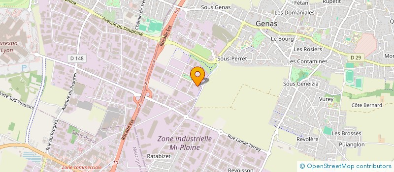 localisation de l'entreprise O'TREMENT  GENAS