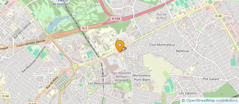 localisation de l'entreprise O.U.R.I.S. ( ORDRE UNIVERSEL DES RITES INITIATIQUES ET SYMBOLIQUES) à VILLEPINTE