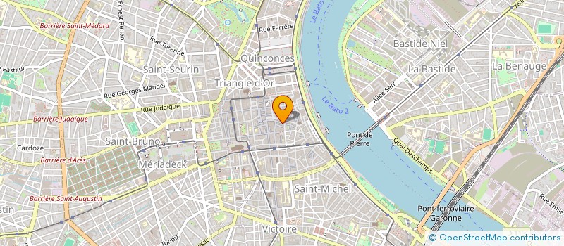 localisation de l'entreprise O + URBANISTES  BORDEAUX