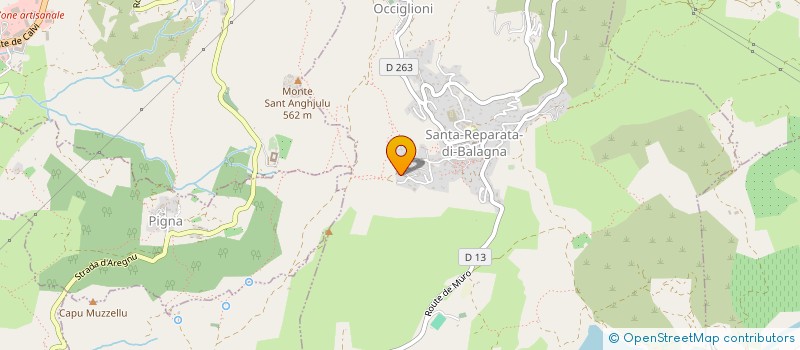 localisation de l'entreprise O.V ANTOLINI à SANTA-REPARATA-DI-BALAGNA