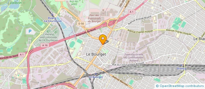 localisation de l'entreprise O' VENESIA à LE BOURGET