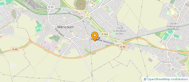 localisation de l'entreprise O'VERDE PAYSAGE  MERICOURT