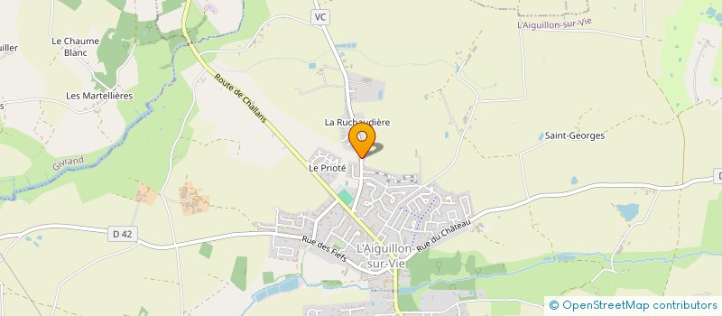 localisation de l'entreprise O VERT G  L'AIGUILLON-SUR-VIE