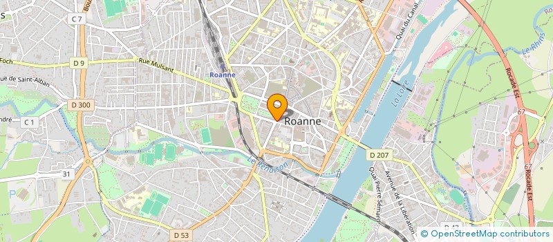 localisation de l'entreprise O VIET- THAI à ROANNE