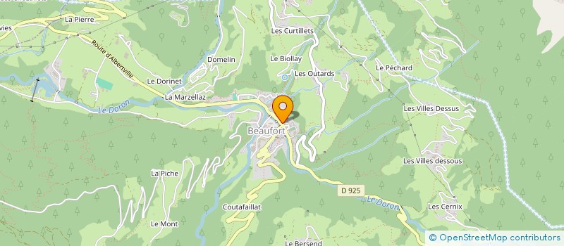 localisation de l'entreprise O VIN'YLE à BEAUFORT