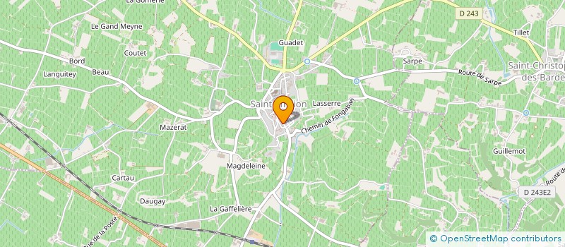 localisation de l'entreprise O VINS 20 à SAINT-EMILION