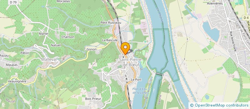 localisation de l'entreprise O VINS à SAINT-PIERRE-DE-BŒUF