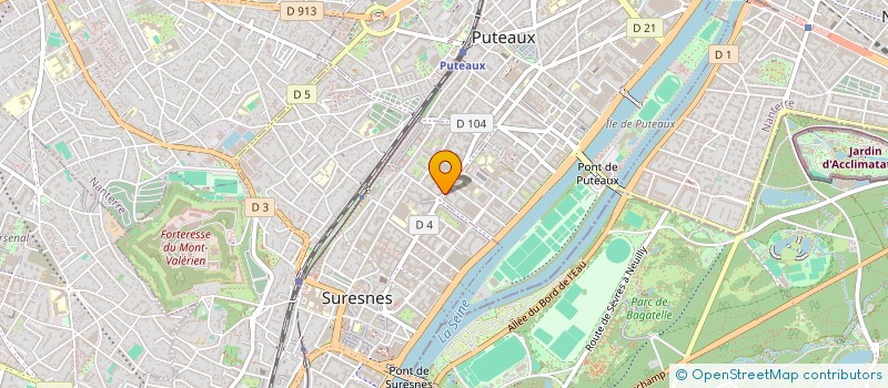localisation de l'entreprise O VISION 26 à SURESNES