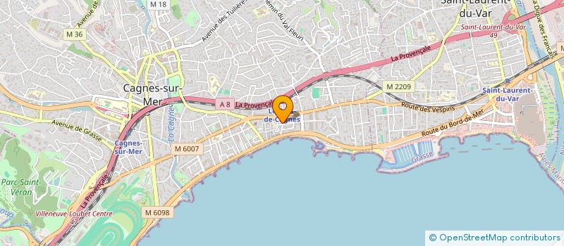 localisation de l'entreprise O VOLANT à CAGNES-SUR-MER