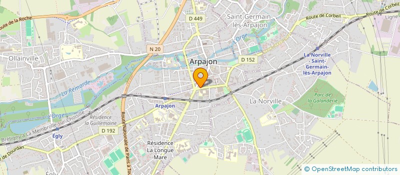 localisation de l'entreprise O WHITE SUN à ARPAJON