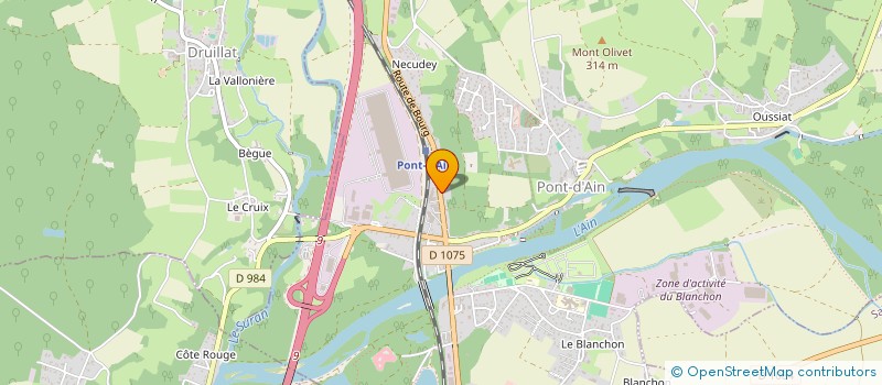 localisation de l'entreprise O ZEN  PONT-D AIN