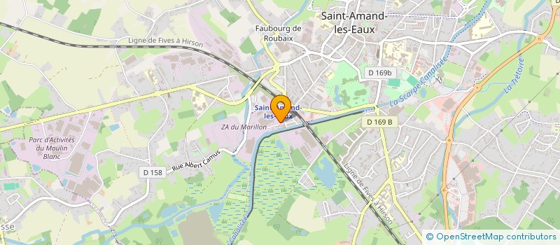 localisation de l'entreprise O'ZONES  SAINT-AMAND-LES-EAUX