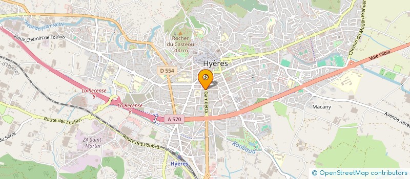 localisation de l'entreprise O'ZYRIS à HYERES