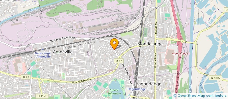 localisation de l'entreprise O18F  MONDELANGE