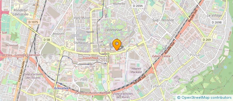 localisation de l'entreprise O2 à GRENOBLE