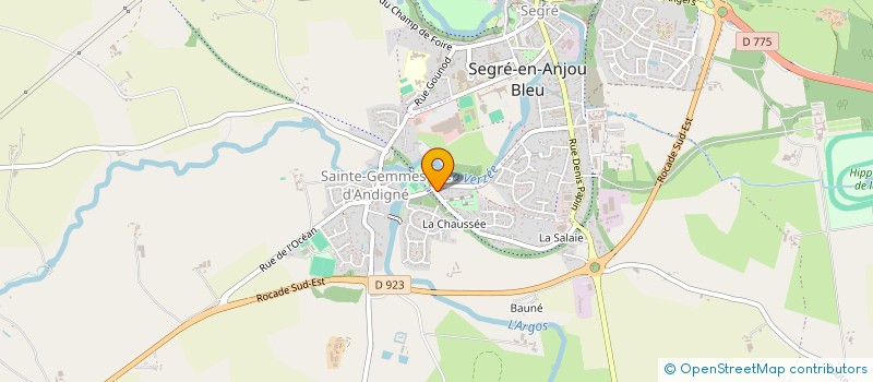 localisation de l'entreprise O2 à SEGRE-EN-ANJOU BLEU