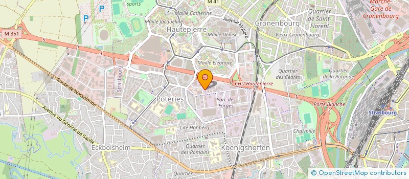 localisation de l'entreprise O2 AIR ALSACE à STRASBOURG