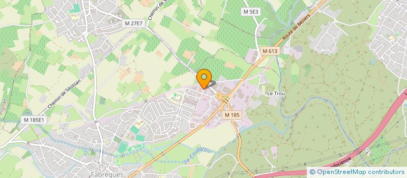 localisation de l'entreprise O2 AMBULANCES 34 à FABREGUES