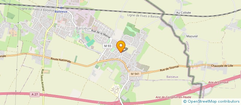 localisation de l'entreprise O2 BAISIEUX à BAISIEUX