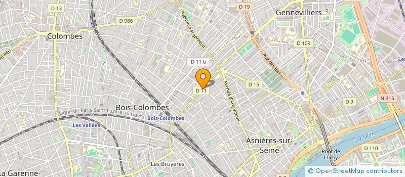 localisation de l'entreprise O2 BOIS-COLOMBES à BOIS-COLOMBES