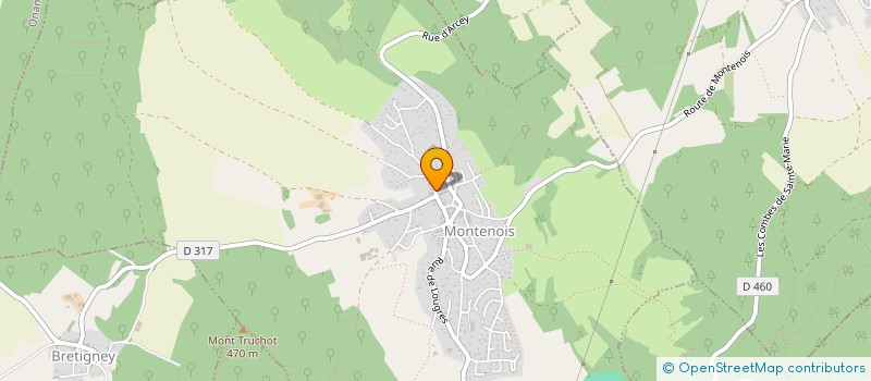 localisation de l'entreprise O2 CISEAUX  COLOMBIER-FONTAINE