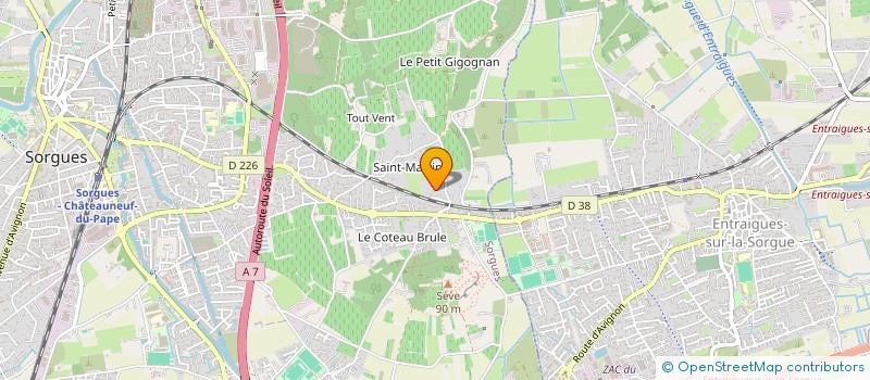 localisation de l'entreprise O2 FEES  SORGUES