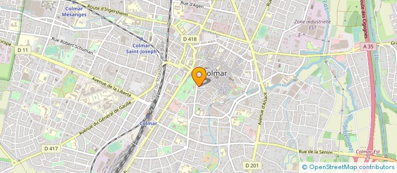 localisation de l'entreprise O2 FINANCES à COLMAR