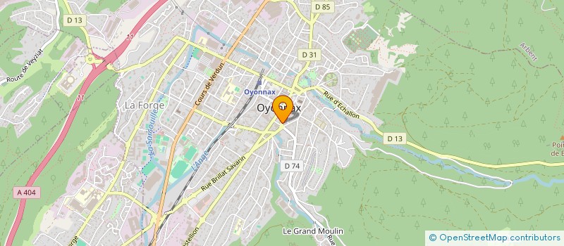 localisation de l'entreprise O2 FOOD'S à OYONNAX