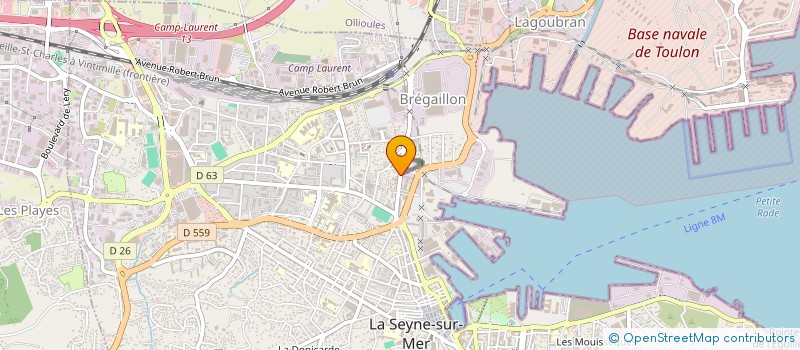 localisation de l'entreprise O2 GAM à LA SEYNE-SUR-MER
