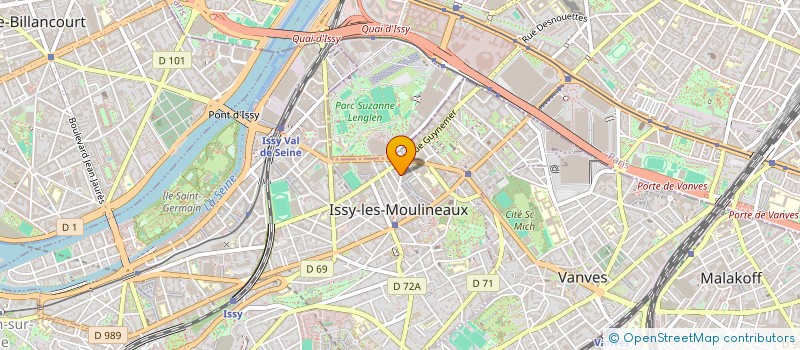 localisation de l'entreprise O2 JARDI-BRICO IDF SUD à ISSY-LES-MOULINEAUX