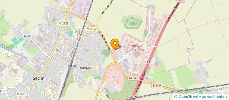 localisation de l'entreprise O2 JARDI-BRICO LILLE  SECLIN