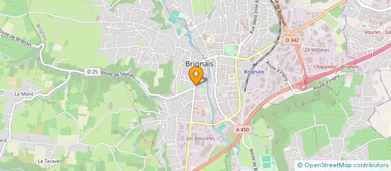 localisation de l'entreprise O2 JARDI-BRICO LYON  BRIGNAIS