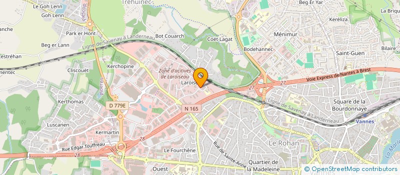 localisation de l'entreprise O2 JARDI-BRICO VANNES à VANNES