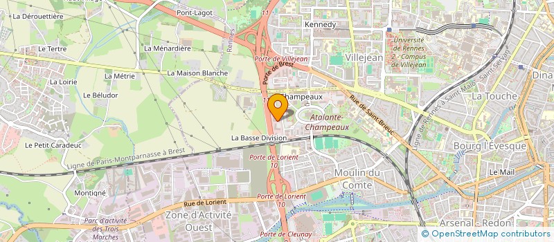 localisation de l'entreprise O2 KER LANN à RENNES