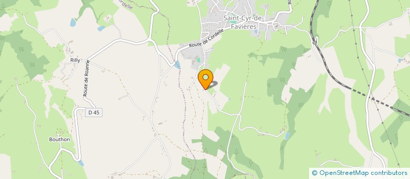 localisation de l'entreprise O2 LOIRE MOTET SAVY  SAINT-CYR-DE-FAVIERES